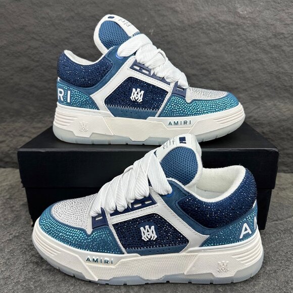 AMIRI Other - Amiri Crystal-Embellished Leather Sneakers